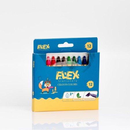 الوان شمع 12 لون FLEX