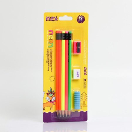 اقلام رصاص FLEX NEON خشب اصفر