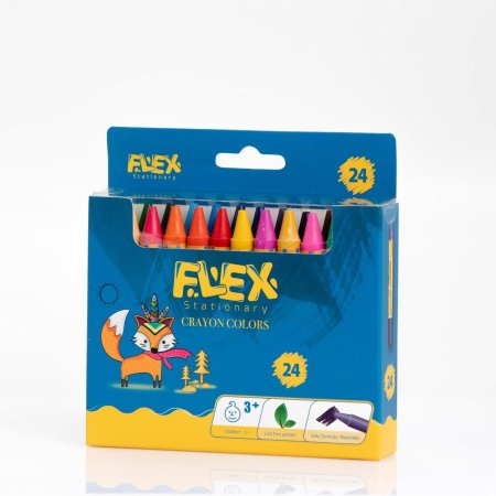 الوان شمع 24 لون FLEX